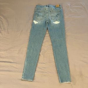 High rise jeans light wash